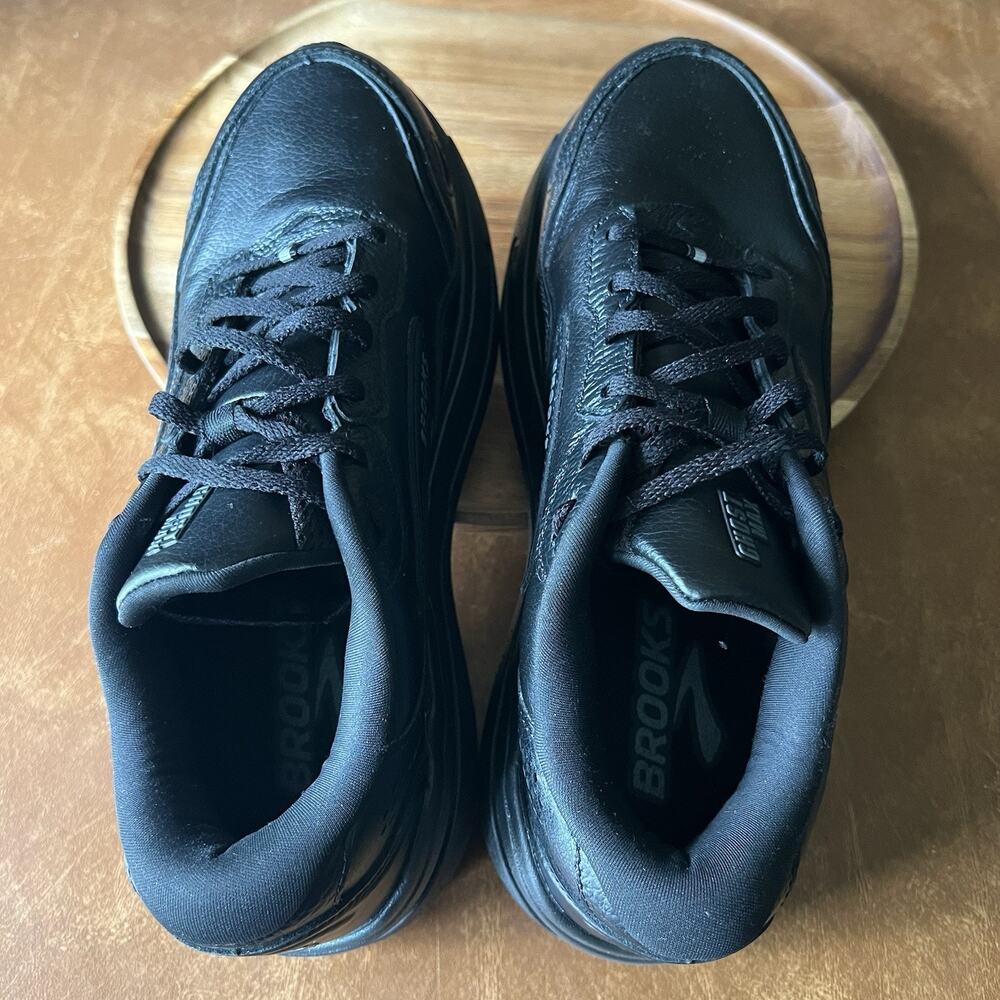Brooks Ghost Max 2 Leather Max Cushion Black Women 10.5 W Running Sneaker Shoes - Picture 15 of 16